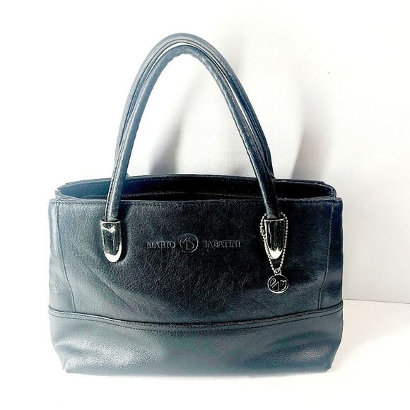 Mario Sabatini Leather Satchel Bag - Picture 1 of 7